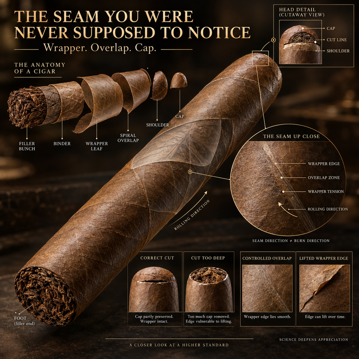 The Invisible Seam Running Through Your Cigar