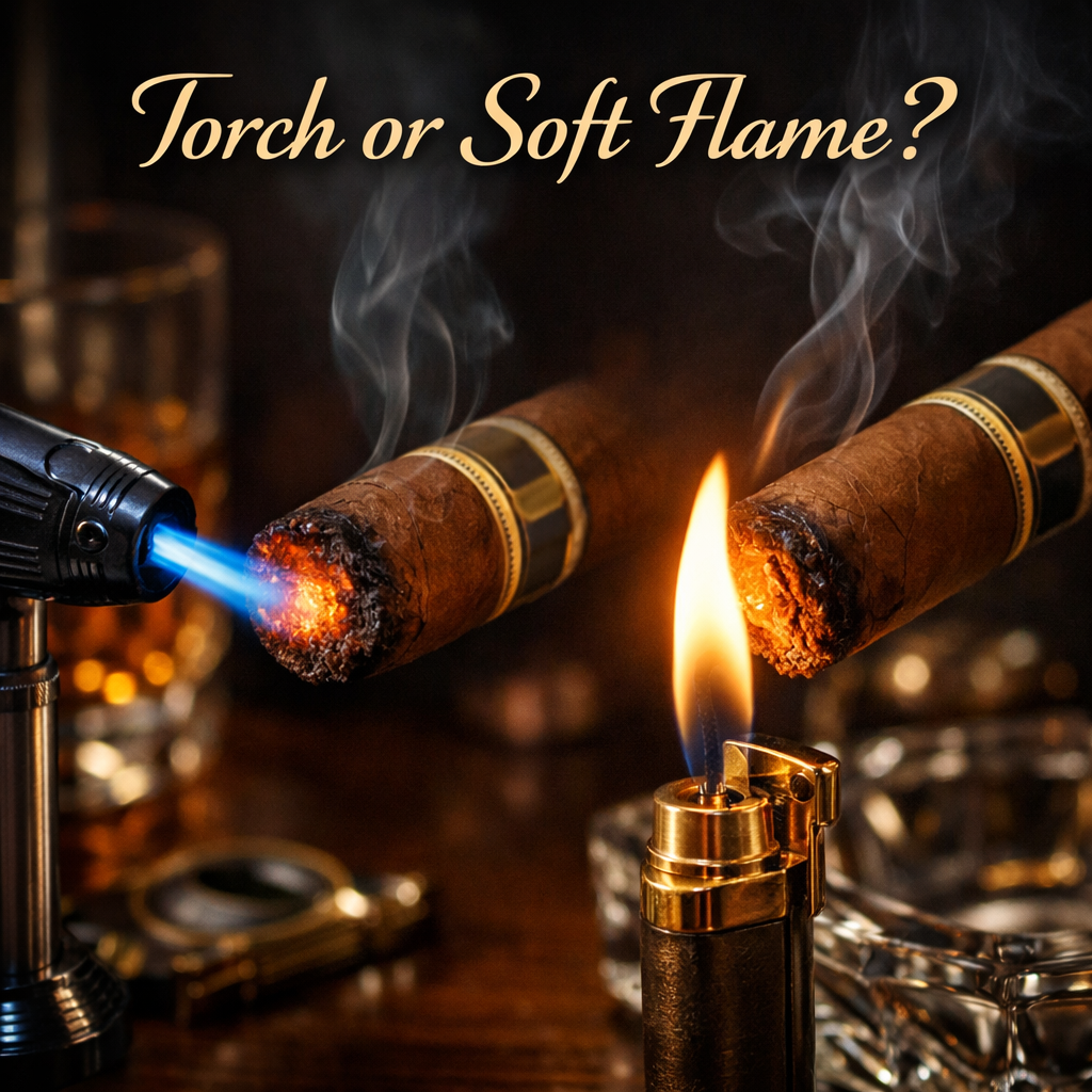 Torch vs Soft Flame Lighters | Cigar Guide Dubai