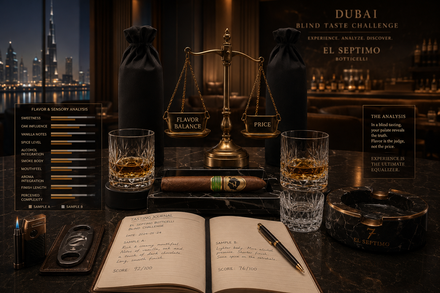 Does an Expensive Whiskey Make an Expensive Cigar Better?