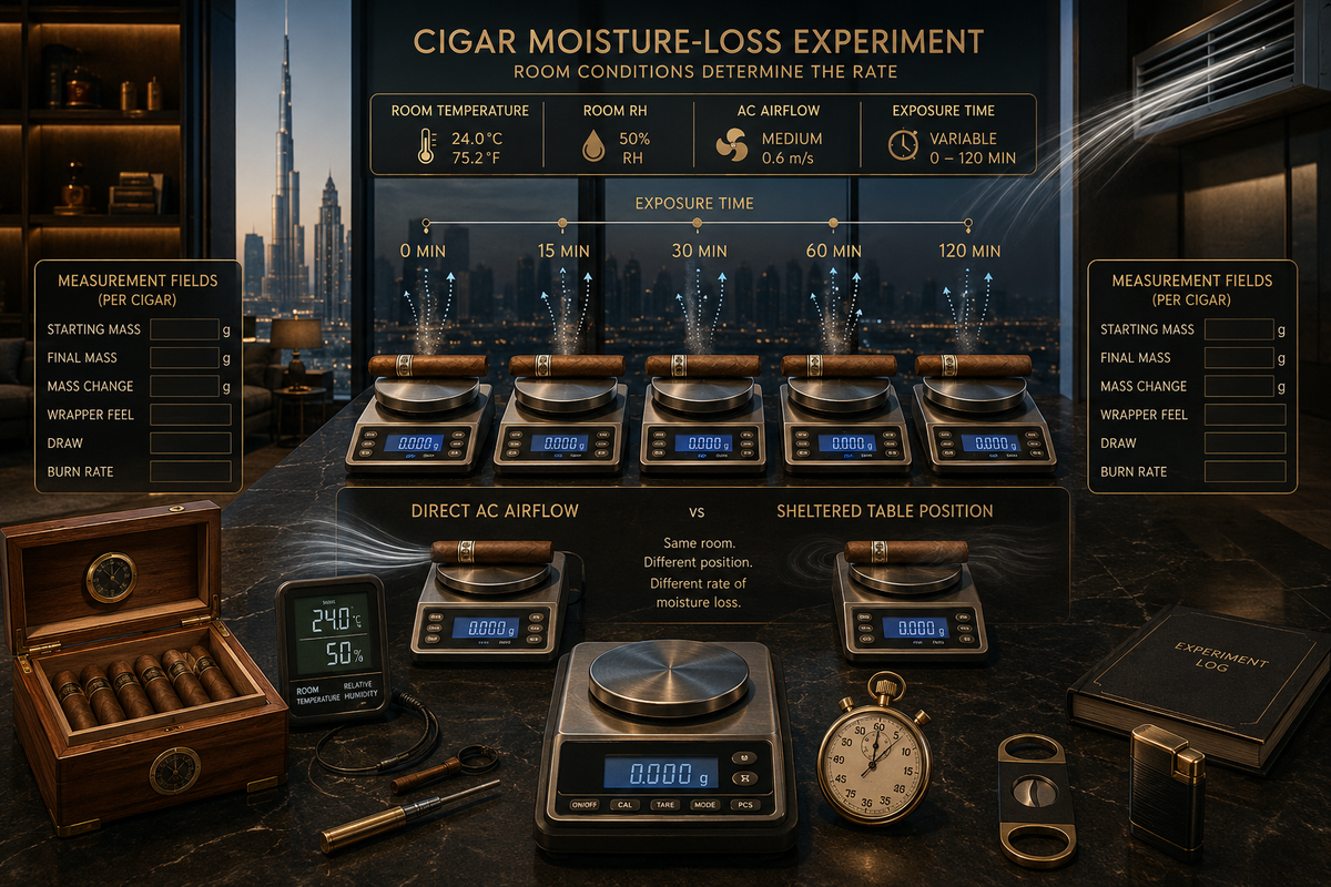 How Long Can a Cigar Stay Outside a Humidor in Dubai?