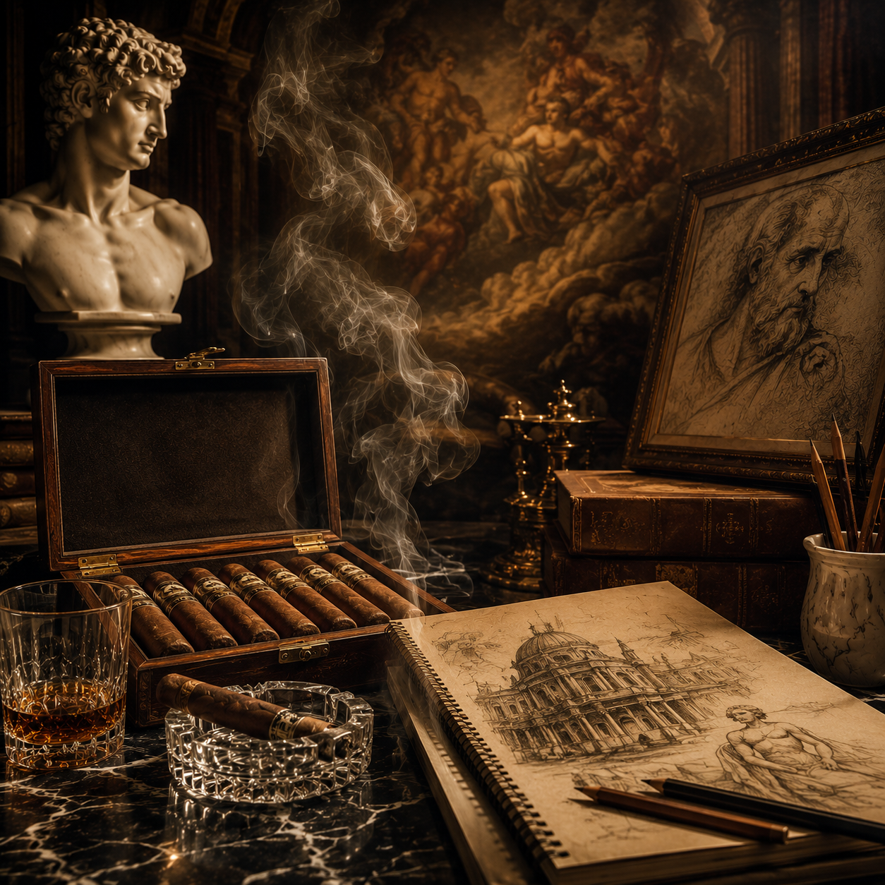 Luxury Cigars & Renaissance Art | If Da Vinci and Caravaggio Smoked Cigars