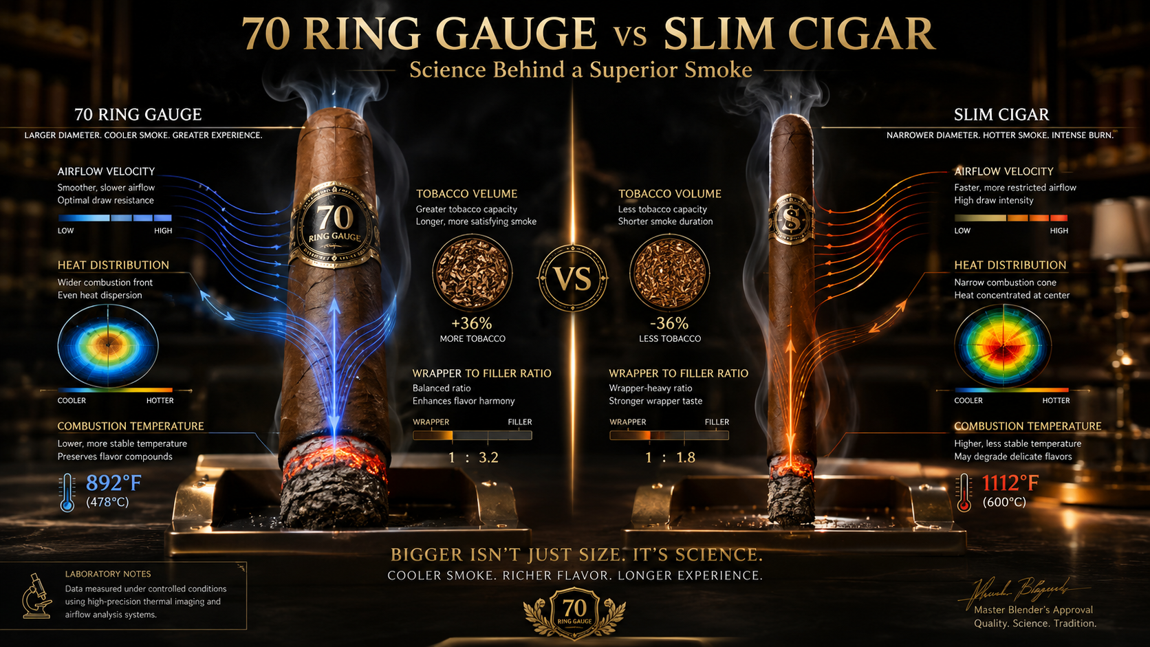 Why Thick Cigars Burn Cooler—But Not Always Better