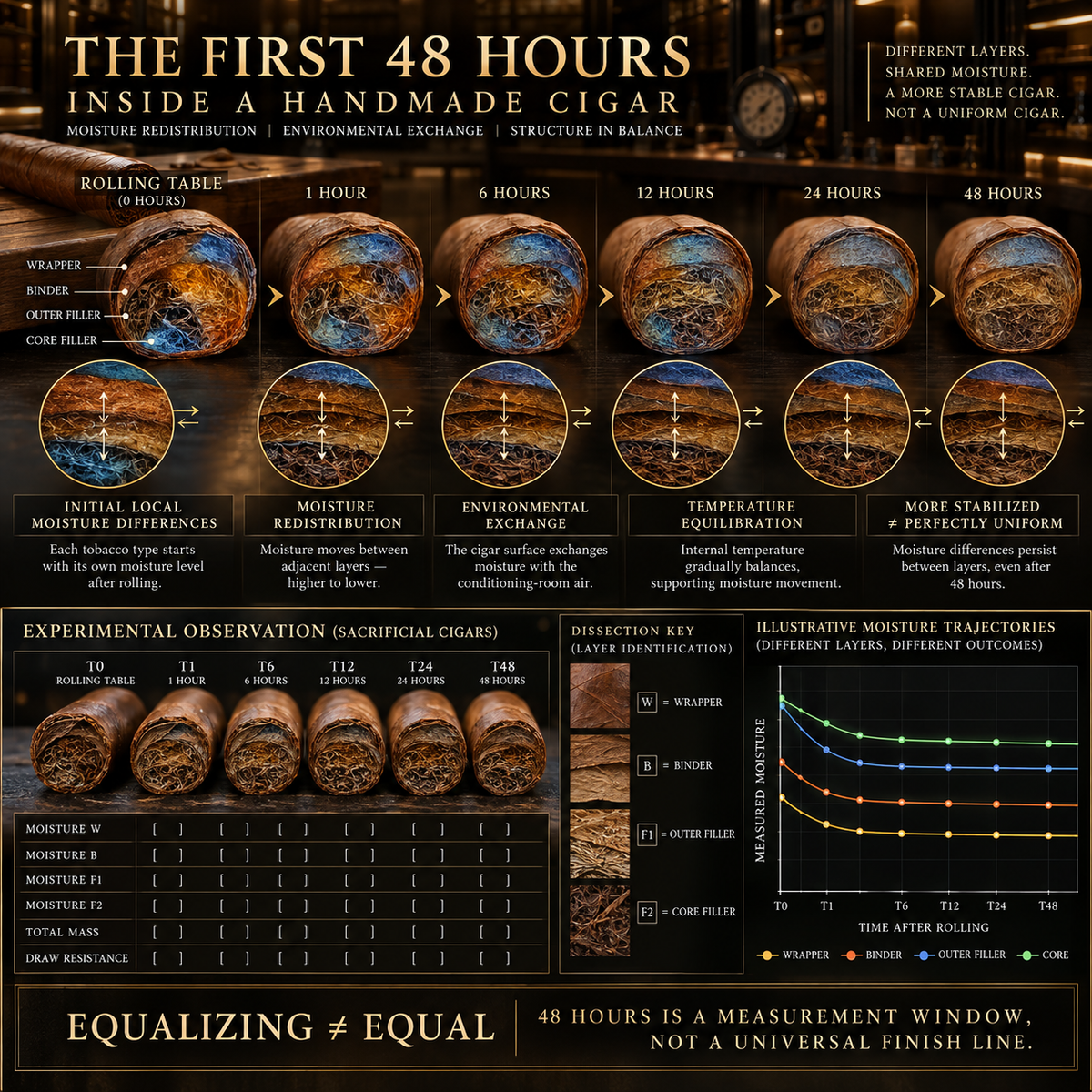 The 48 Hours After Rolling: A Cigar Is Still Equalizing