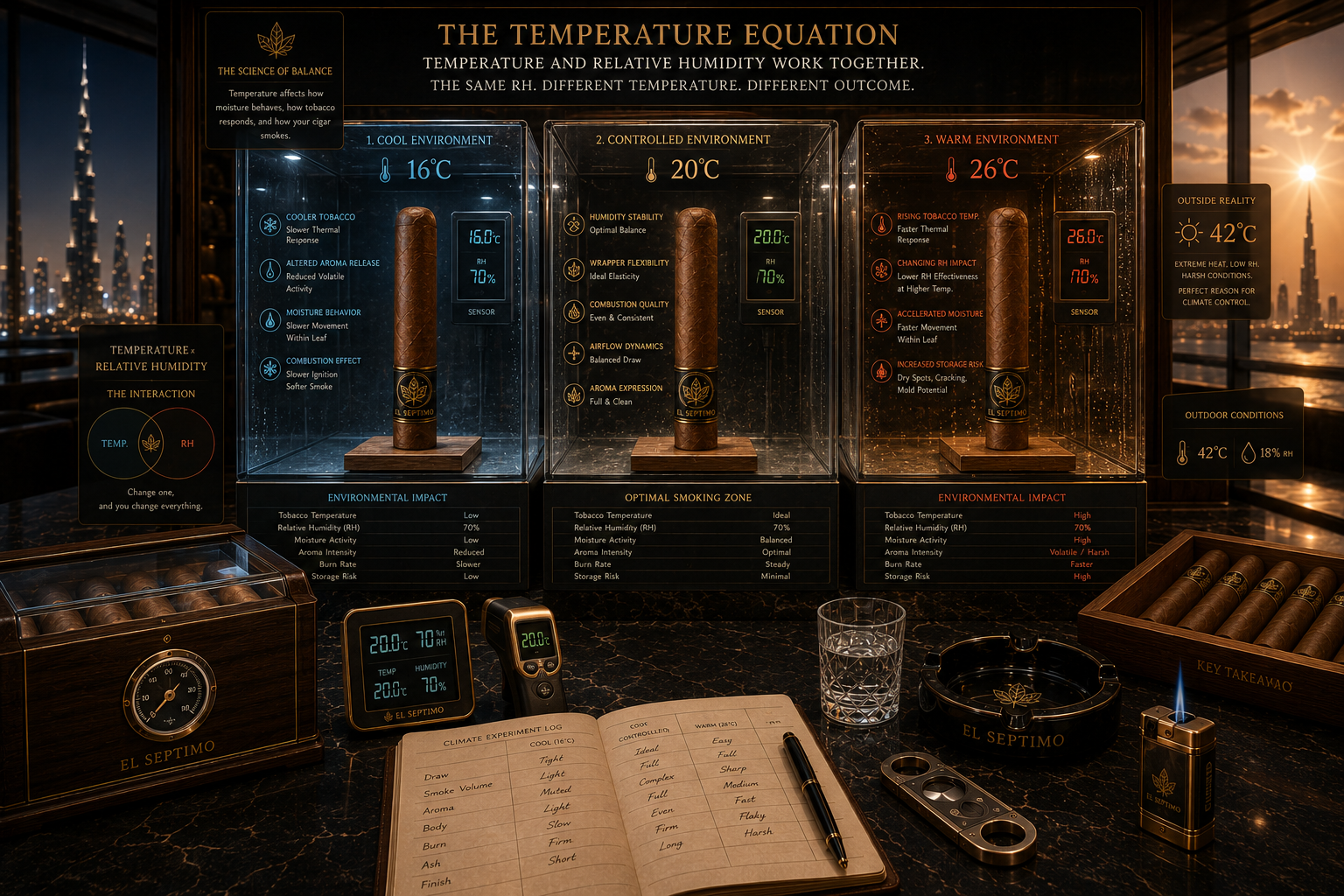 Same Cigar. Three Temperatures. Three Experiences.