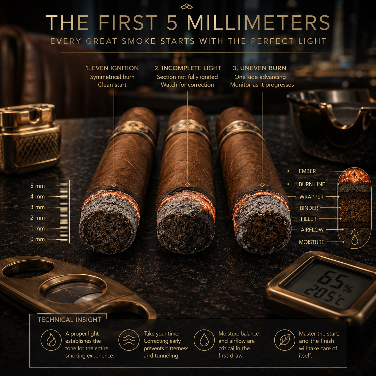 Why the First 5 Millimeters of Cigar Ash Matter