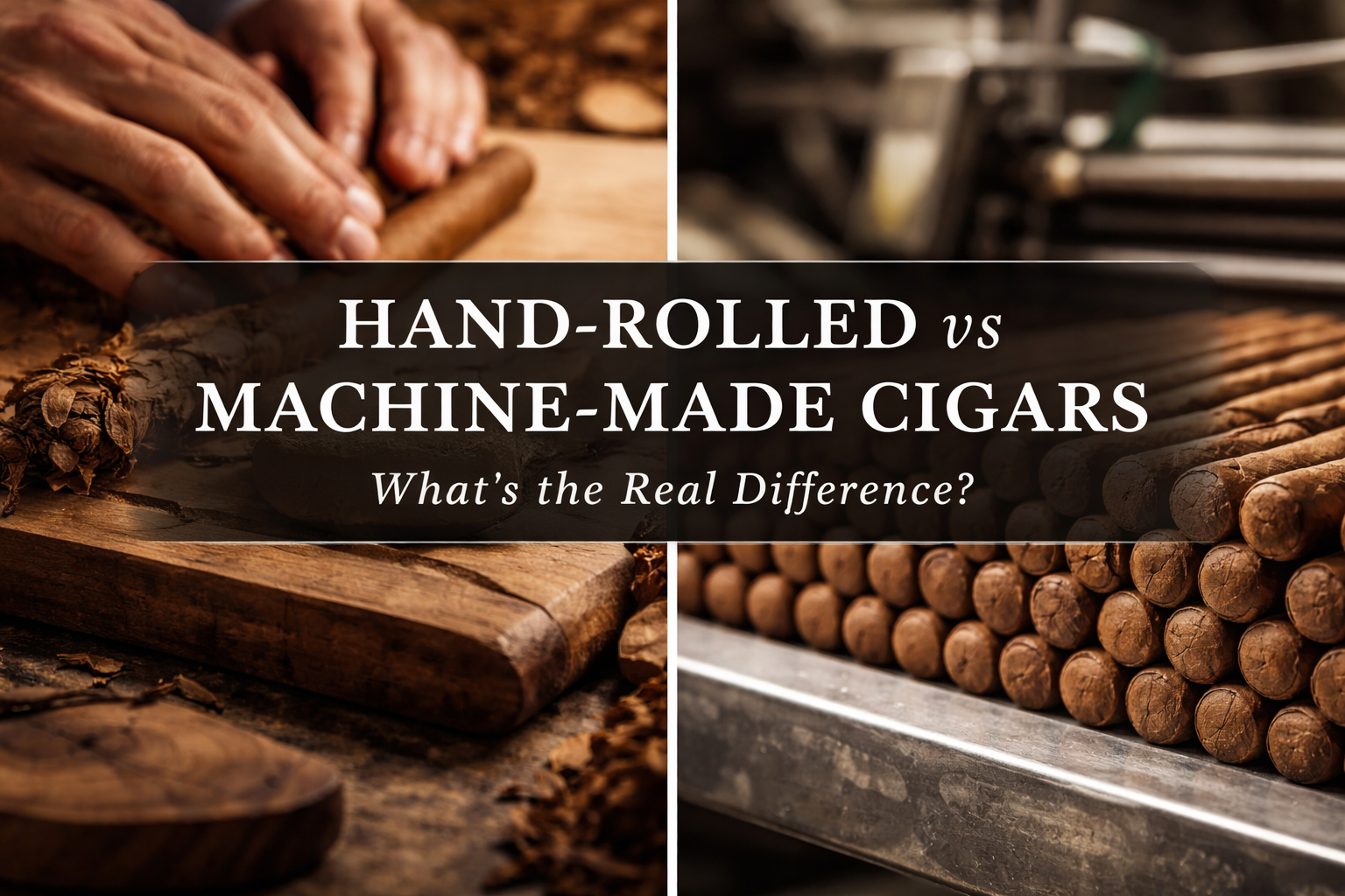 Hand-Rolled vs Machine-Made Cigars: What’s the Real Difference
