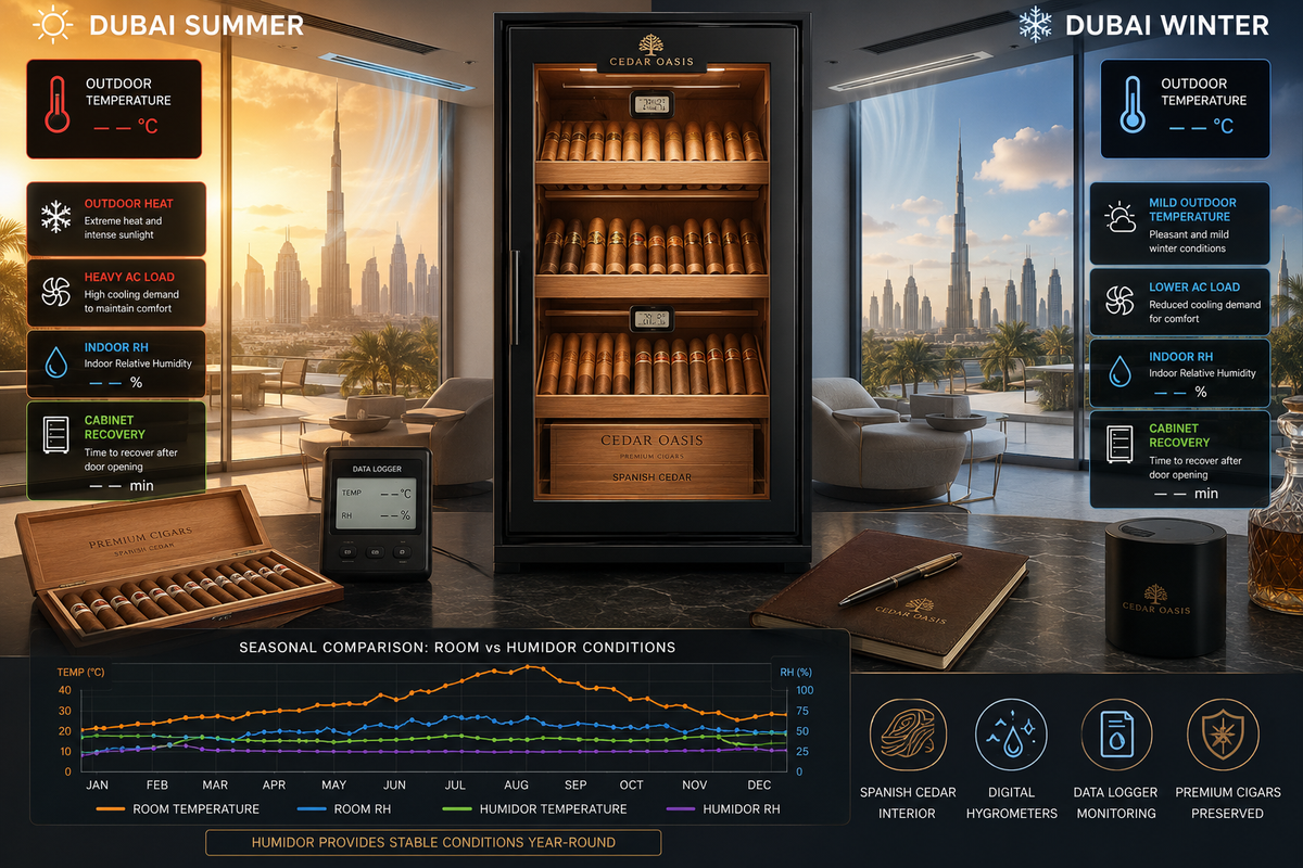 Dubai Summer vs Winter: Should Humidor Settings Change?
