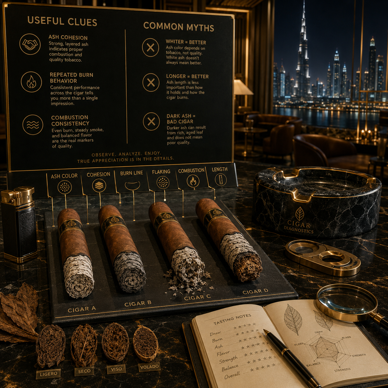 Can You Diagnose a Cigar by Its Ash?