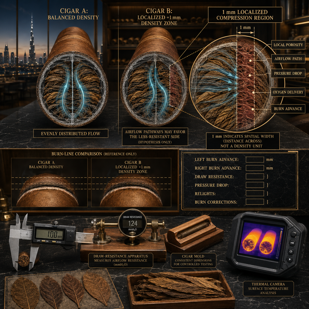 What If One Side of a Cigar Is 1 mm Denser?