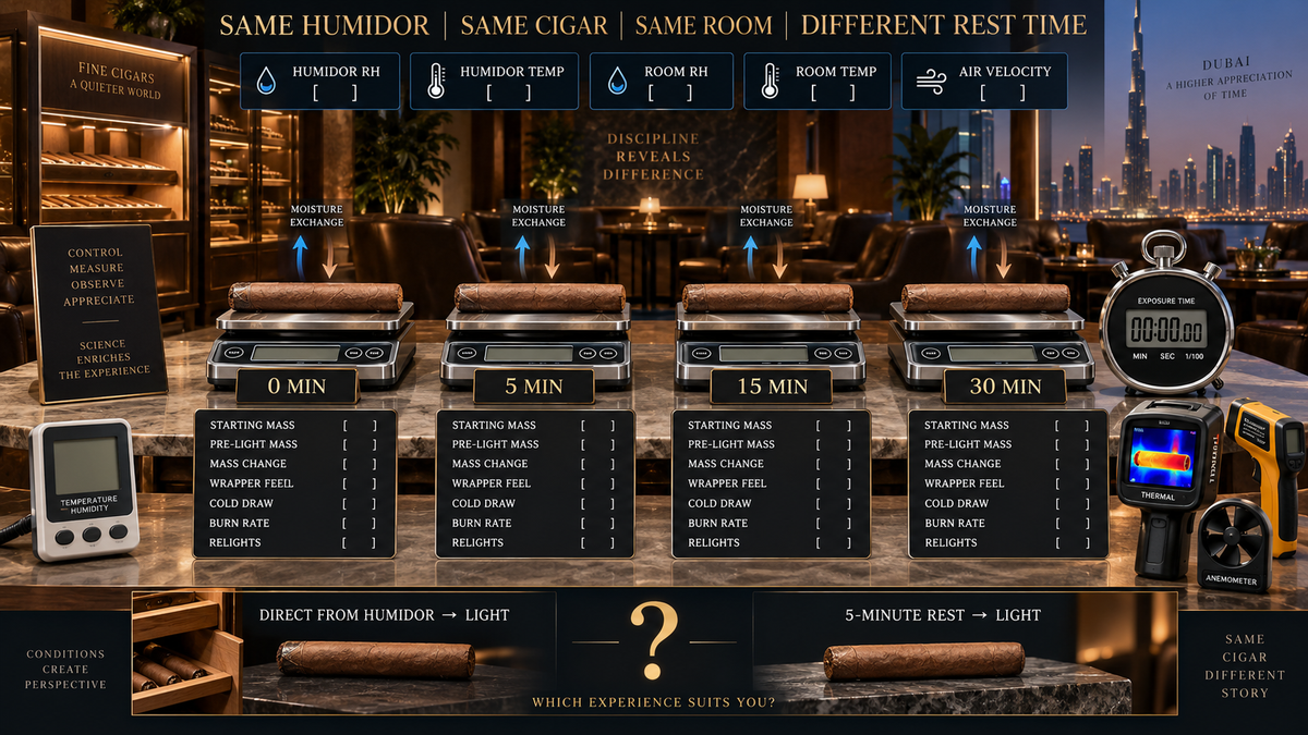 The 5-Minute Rest Test: Should a Cigar Sit Before Smoking?