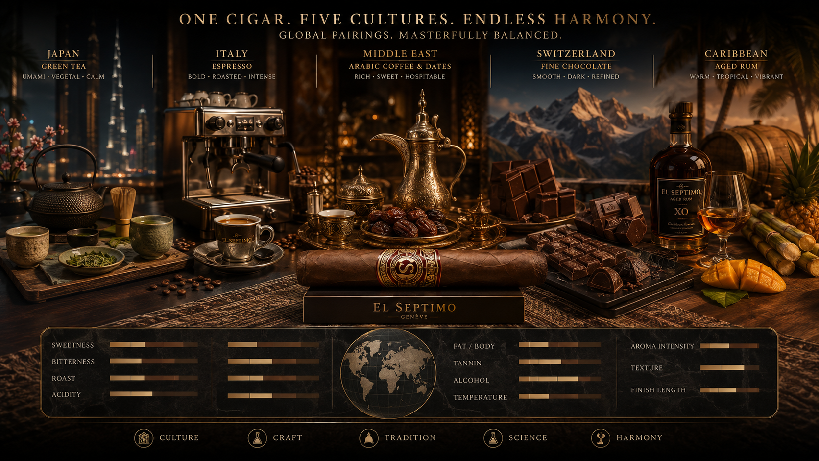 Around the World in One Cigar: Pairing by Culture