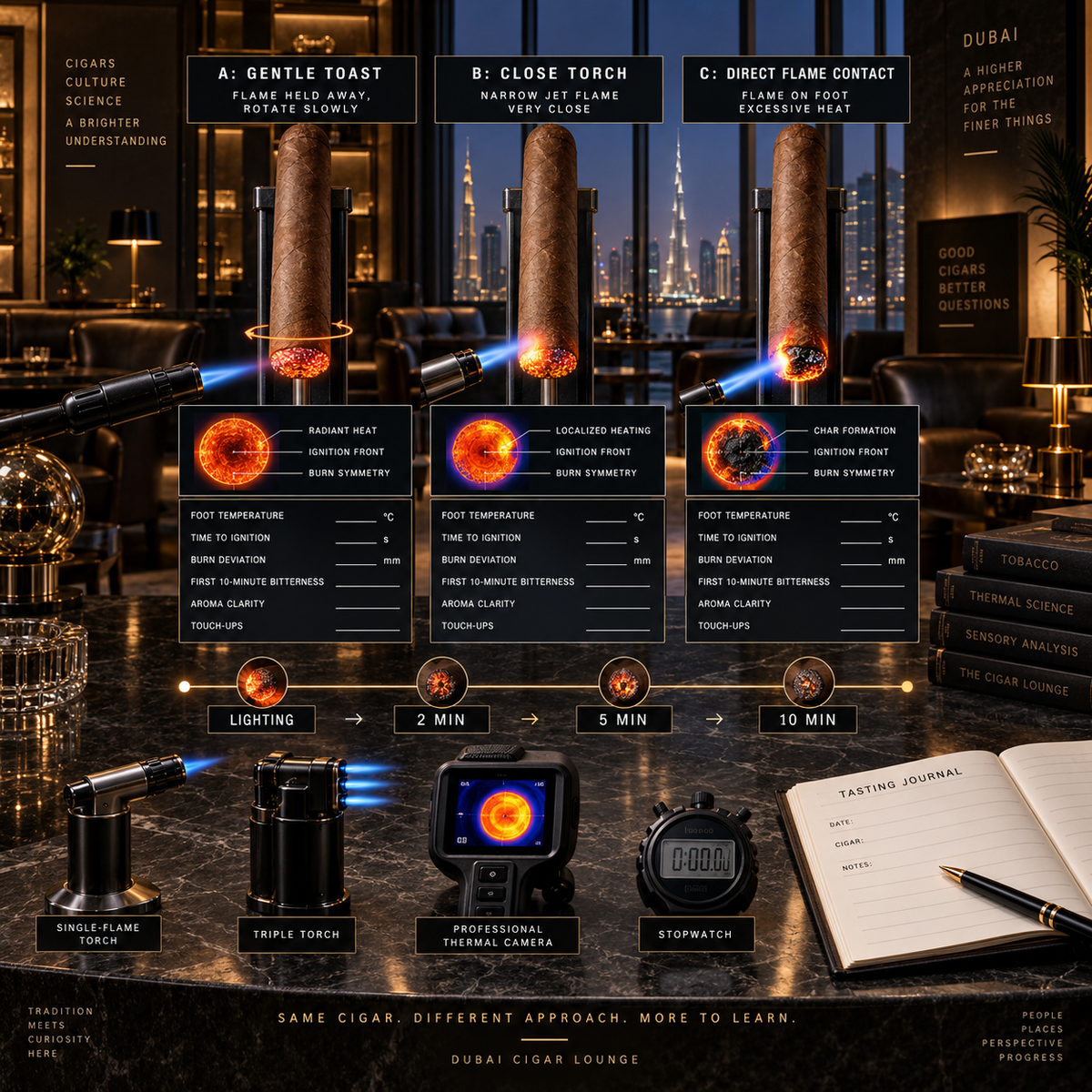 Why Holding the Flame Too Close Changes Your Cigar