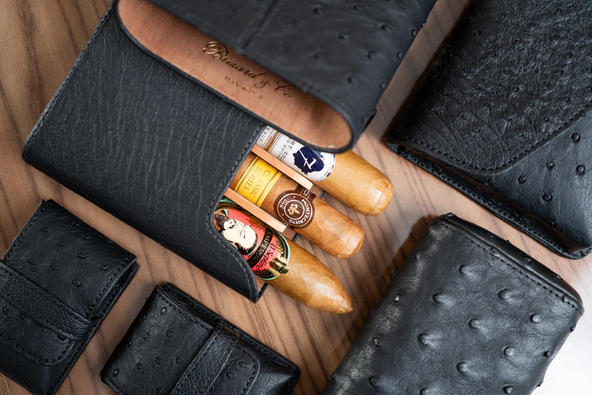 Brizard and Co. - Black Ostrich Collection