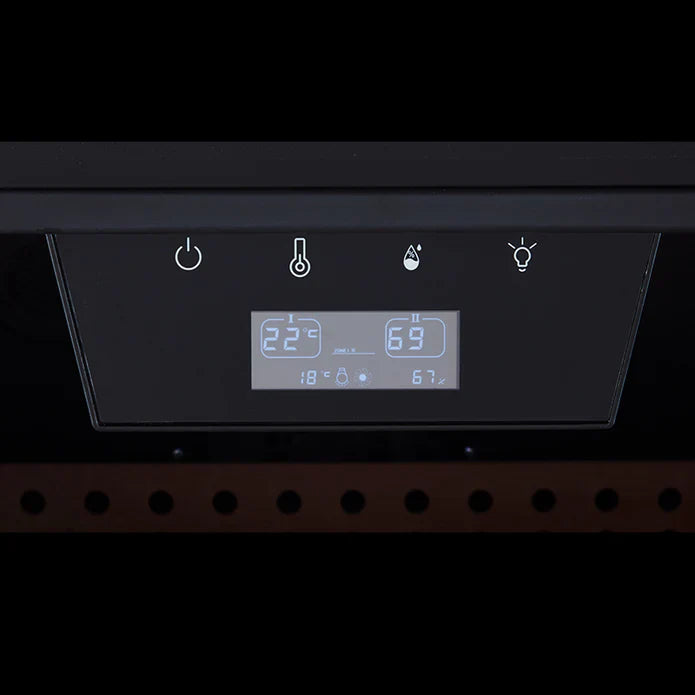 luxury humidor box with digital temperature controls