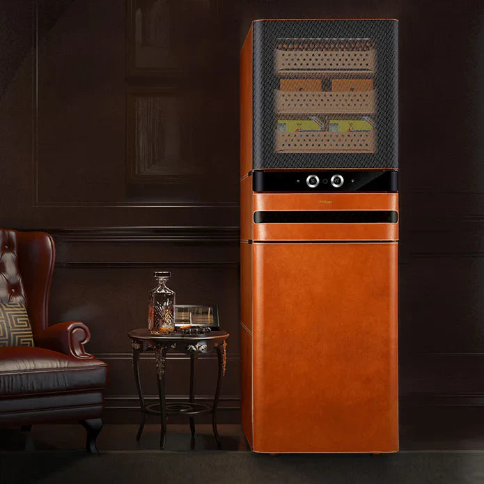 Large cigar humidor with  digital controls