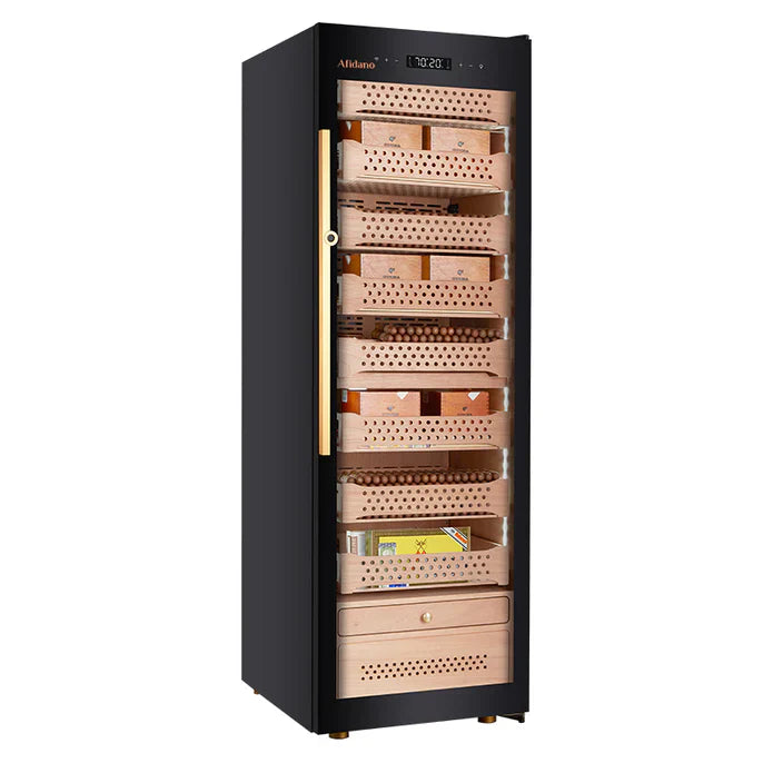 Afidano 2200-count cigar humidor is a spacious and luxurious storage solution