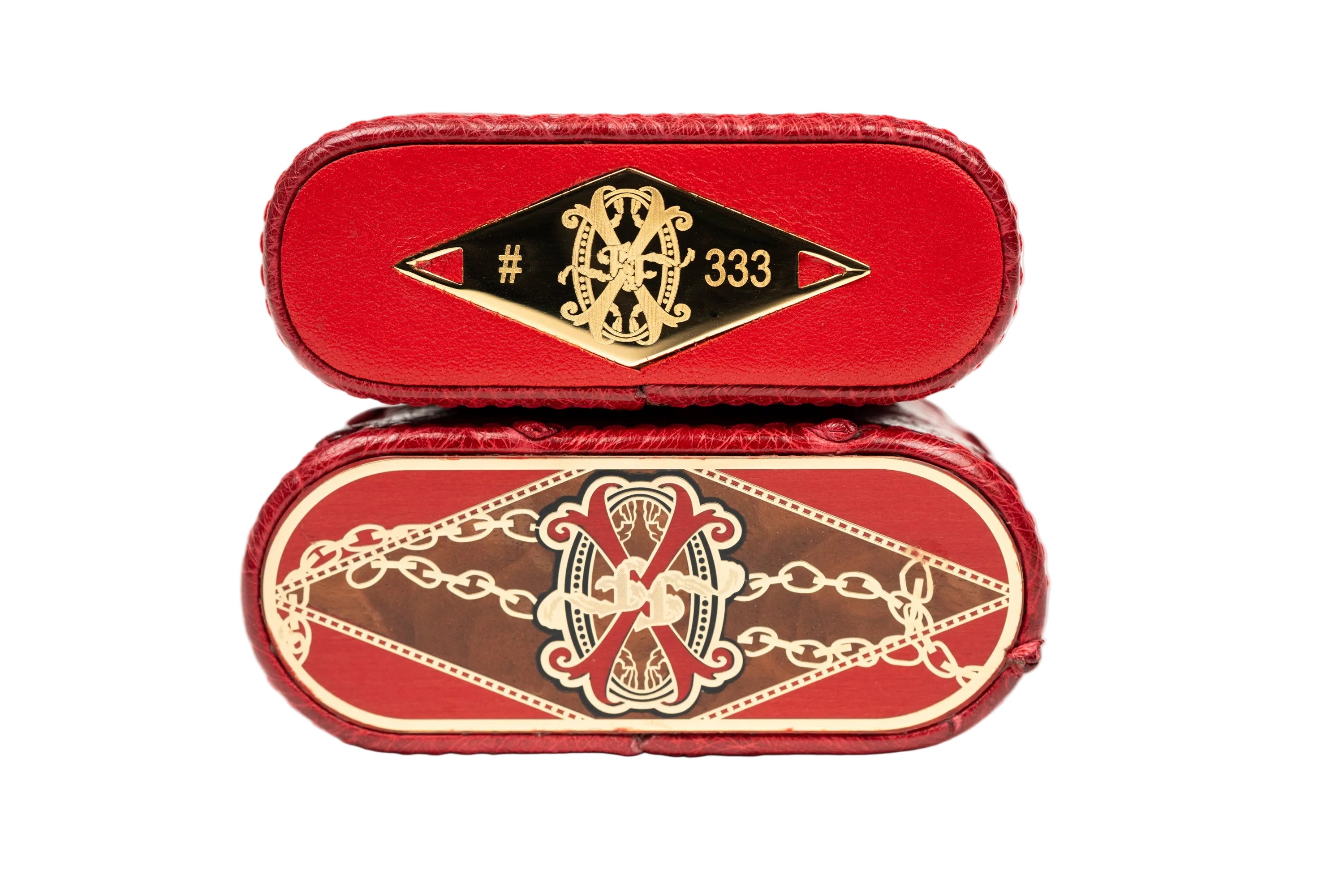 Brizard & Co × Fuente Fuente × Maccarrone - OpusX - Les Chaînes de l’Amour Cigar Case & Cigar - 5" 3/4 x 52 Double Robusto (Limited Edition)