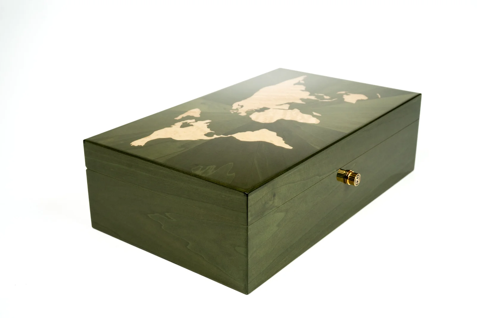Map Humidor Maccarrone - World Map Camouflage 110 Count Cigar Humidor – El Septimo ...