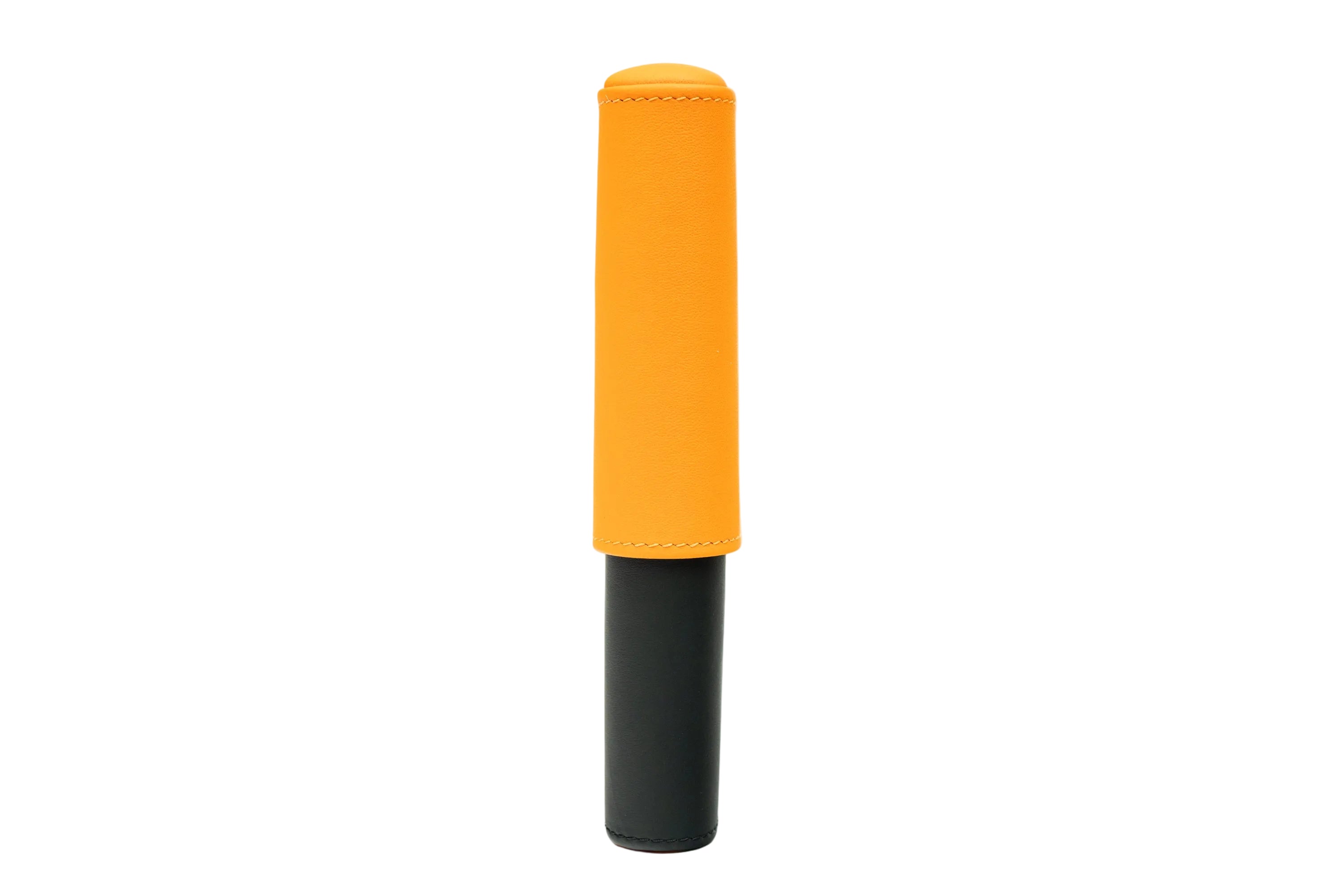 Brizard & Co – “Show Band” 3 Cigar Case – Racing Black Bottom & Orange Top – Racing Black & Orange Collection
