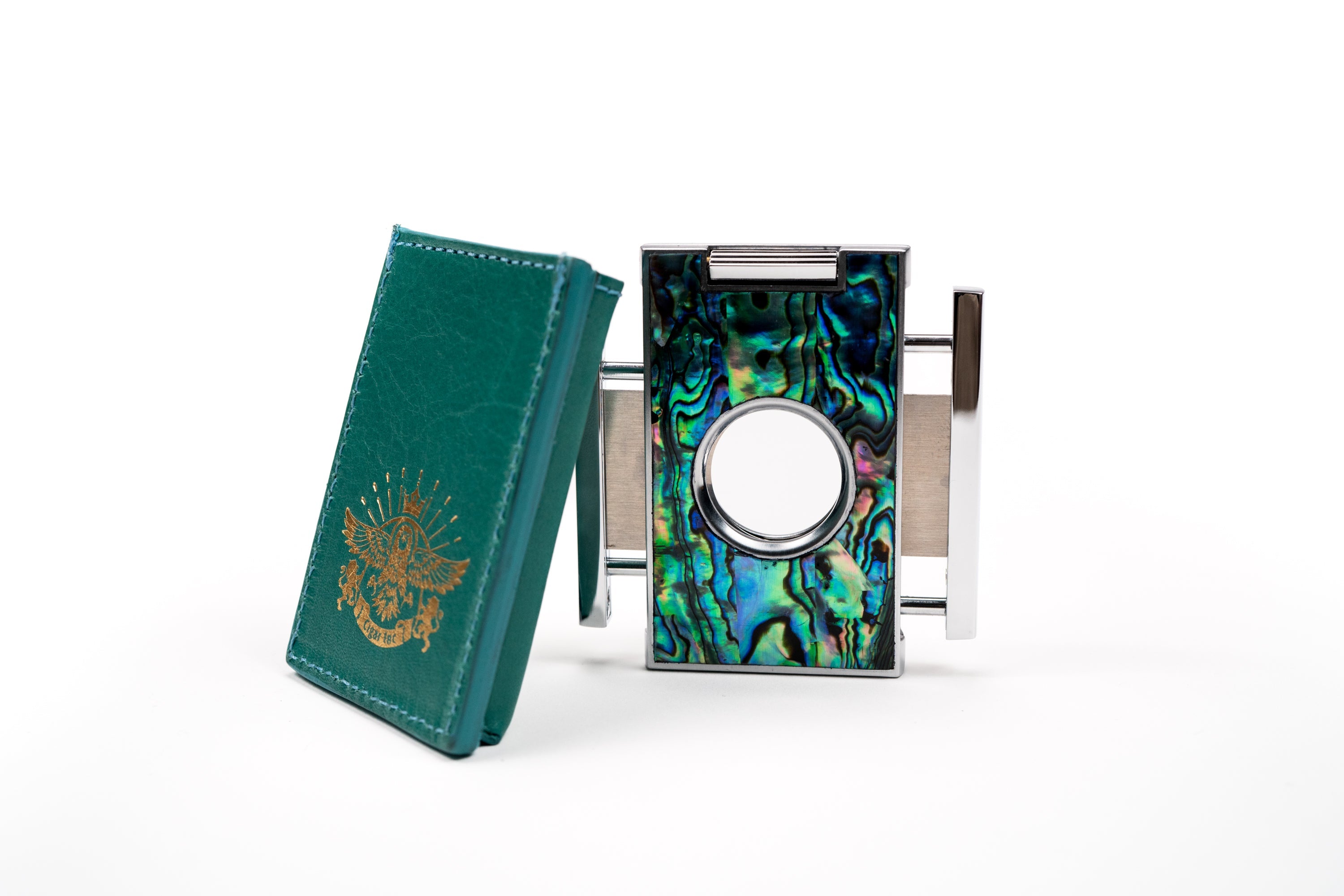 Brizard and Co -  Cigar Set - Abalone and Stingray Leather Collection (Limited Edition) with Cigar Inc. Logo