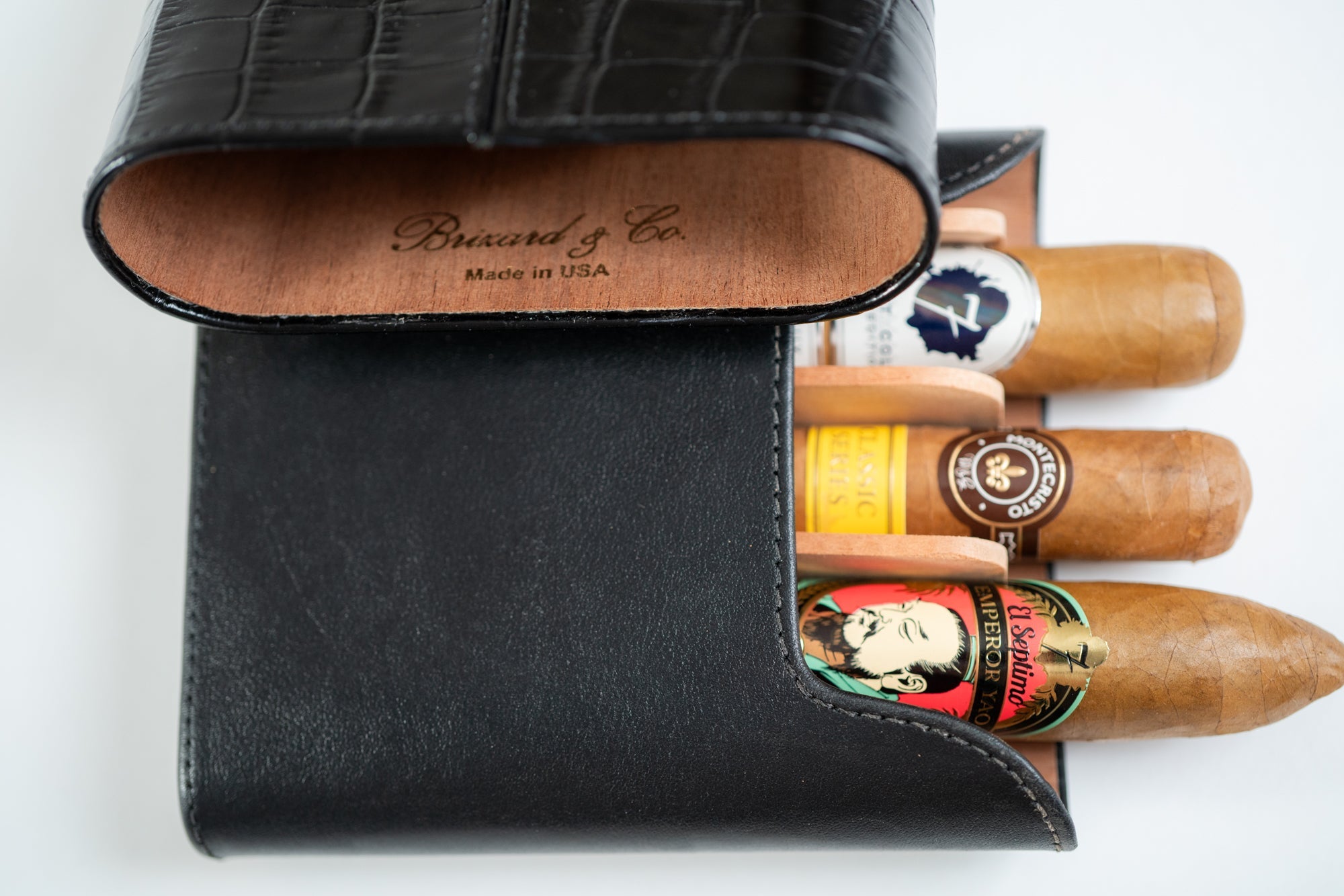 Brizard and co leather cigar holder