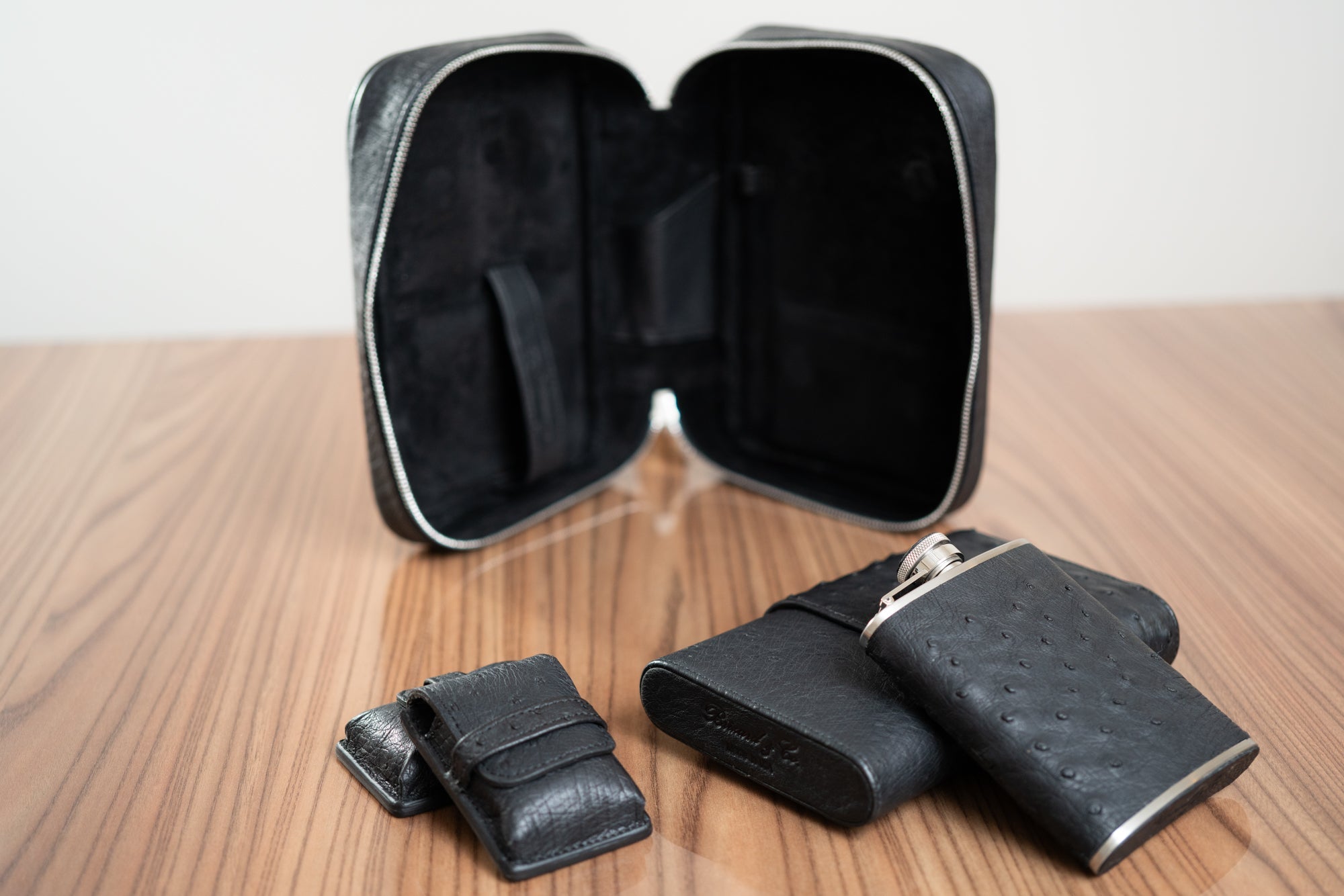 Brizard and Co. - Havana Traveler - Black Ostrich Collection (Variable Types and Prices)