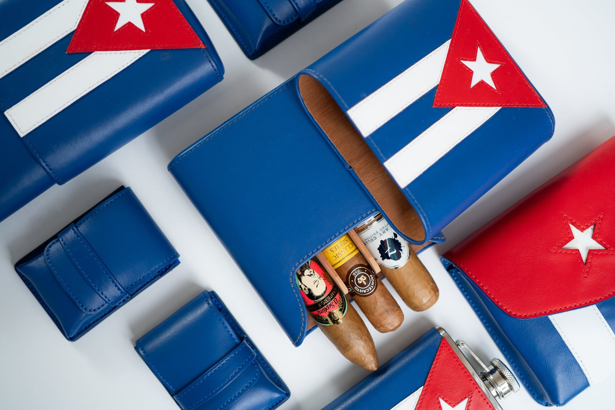 The Havana Traveler is the ultimate companion for the Cuban cigar lover. Meticulously handcrafted from the finest top grain leather and lined with rich suede, this luxury accessory is designed to protect, organize, and elevate your cigar experience wherever you go.