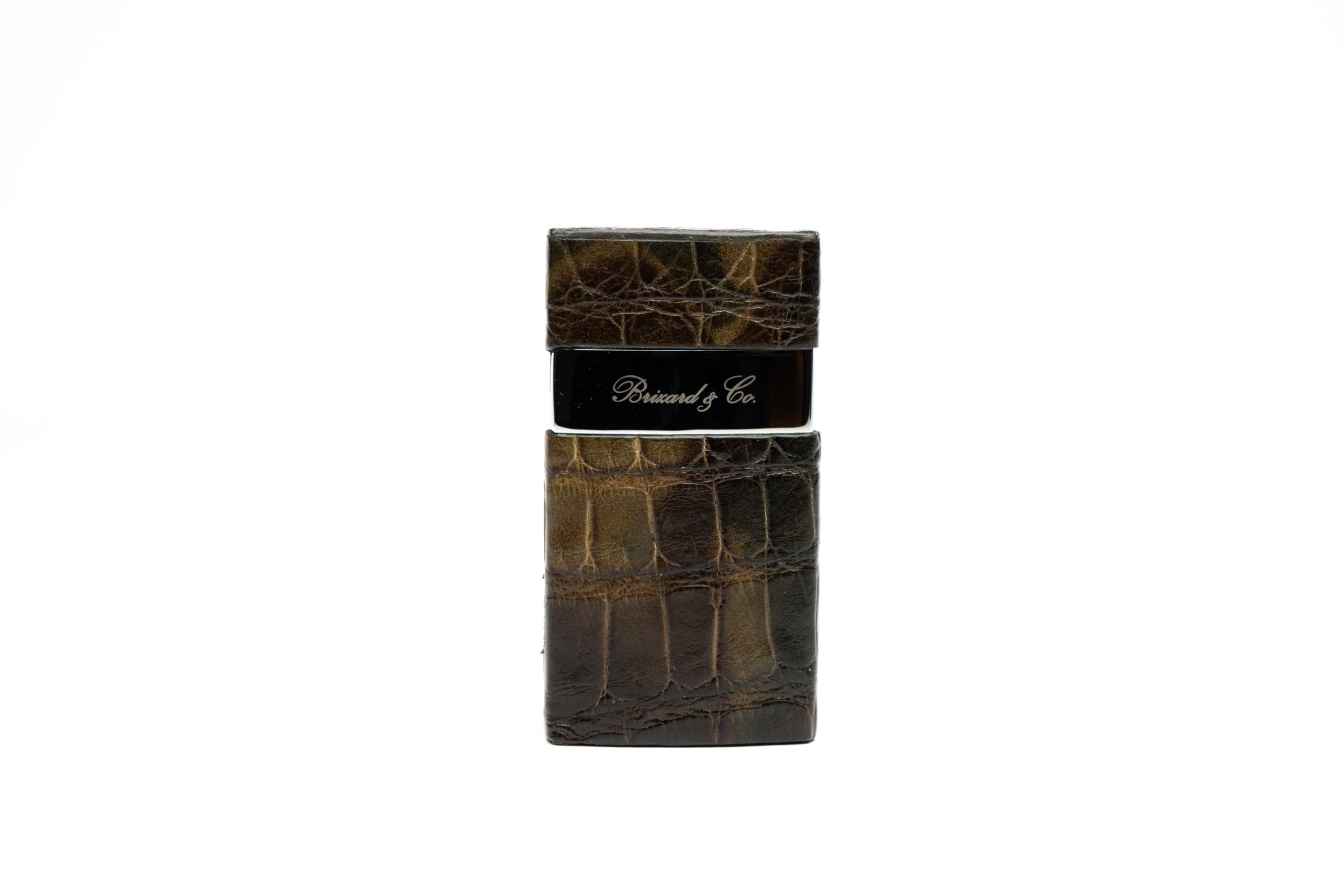 Brizard and co luxury cigar lighter with real alligator skin