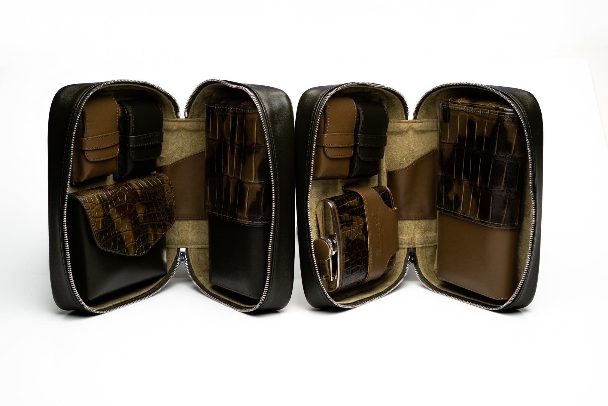 Brizard & Co. Havana Traveler set with luxury cigar lighter and travel cases