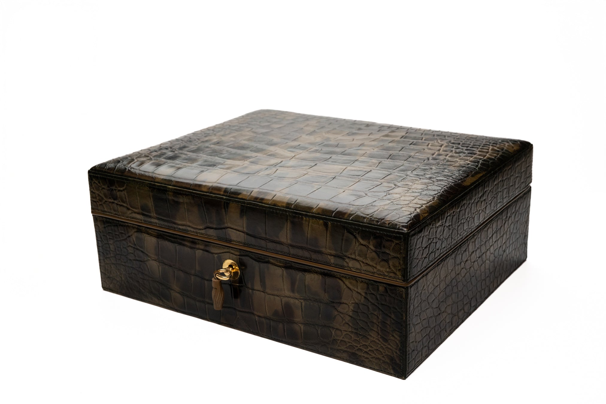 Brizard and Co. - Humidor and Havana Traveler - Genuine Alligator Skin Collection