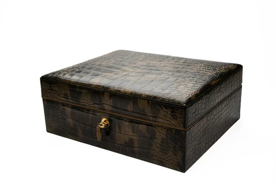 Brizard & Co – Humidor & Havana Traveler – Genuine Alligator Skin Collection