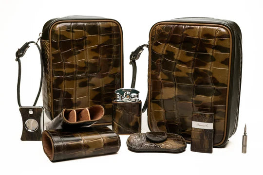 Brizard & Co – Humidor & Havana Traveler – Genuine Alligator Skin Collection