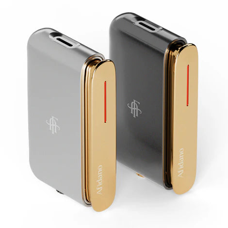 Afidano - Premium Silver & Gold Butane Lighter