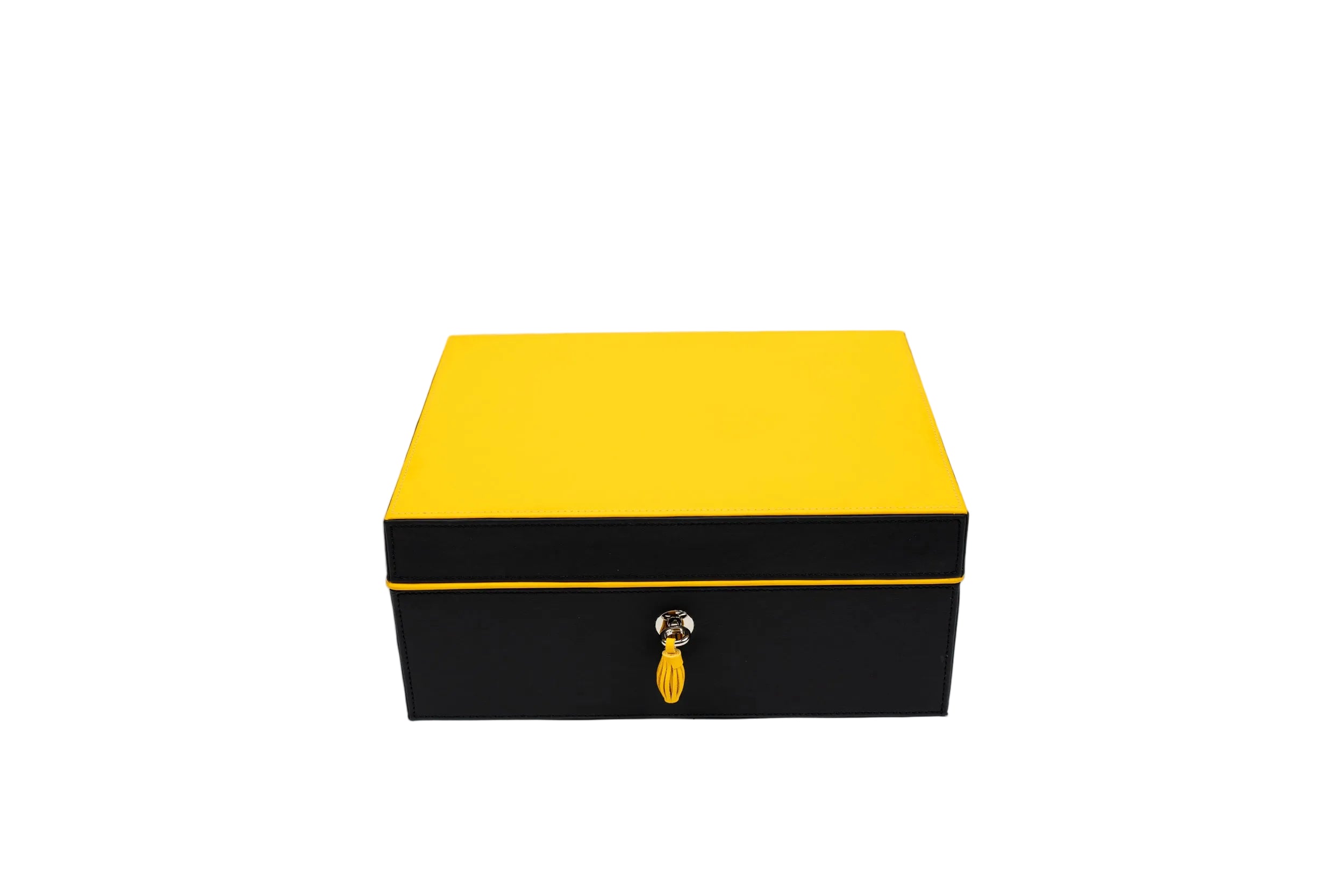 Brizard & Co – “Airflow” Cigar Humidor (30/40 Count) – Racing Black & Yellow