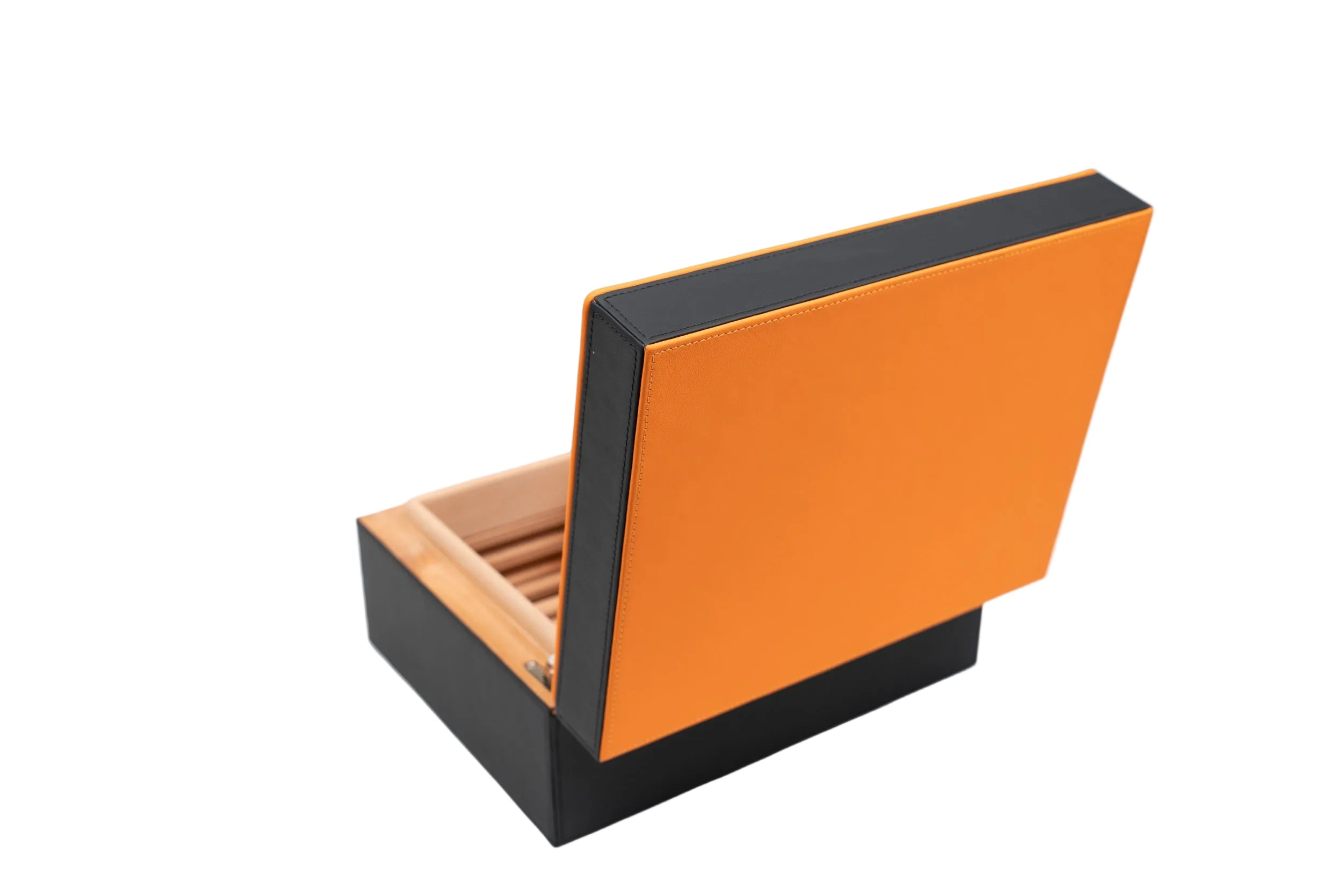 Brizard & Co – “Airflow” Cigar Humidor (30/40 Count) – Racing Black & Orange Collection