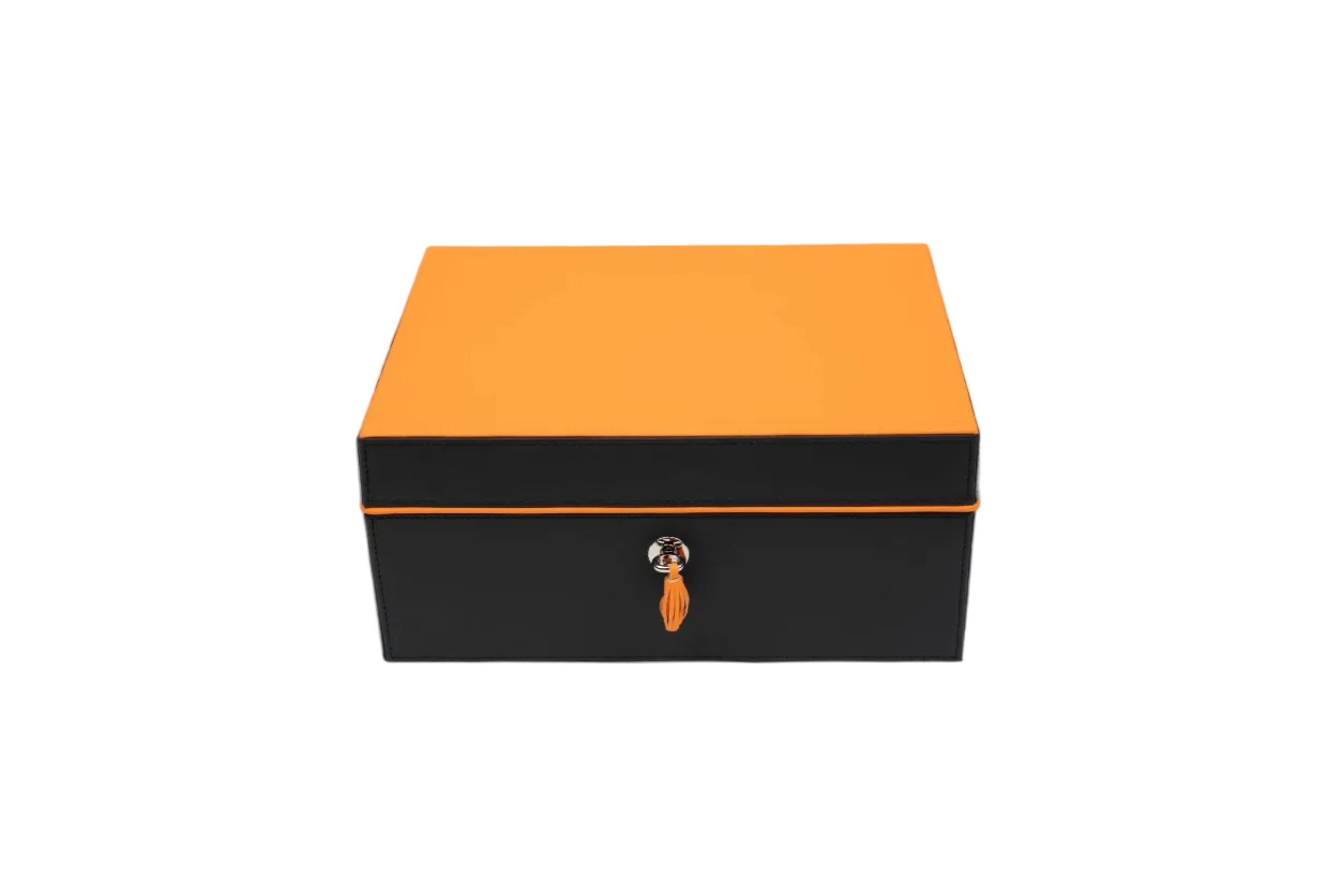Brizard & Co – “Airflow” Cigar Humidor (30/40 Count) – Racing Black & Orange Collection