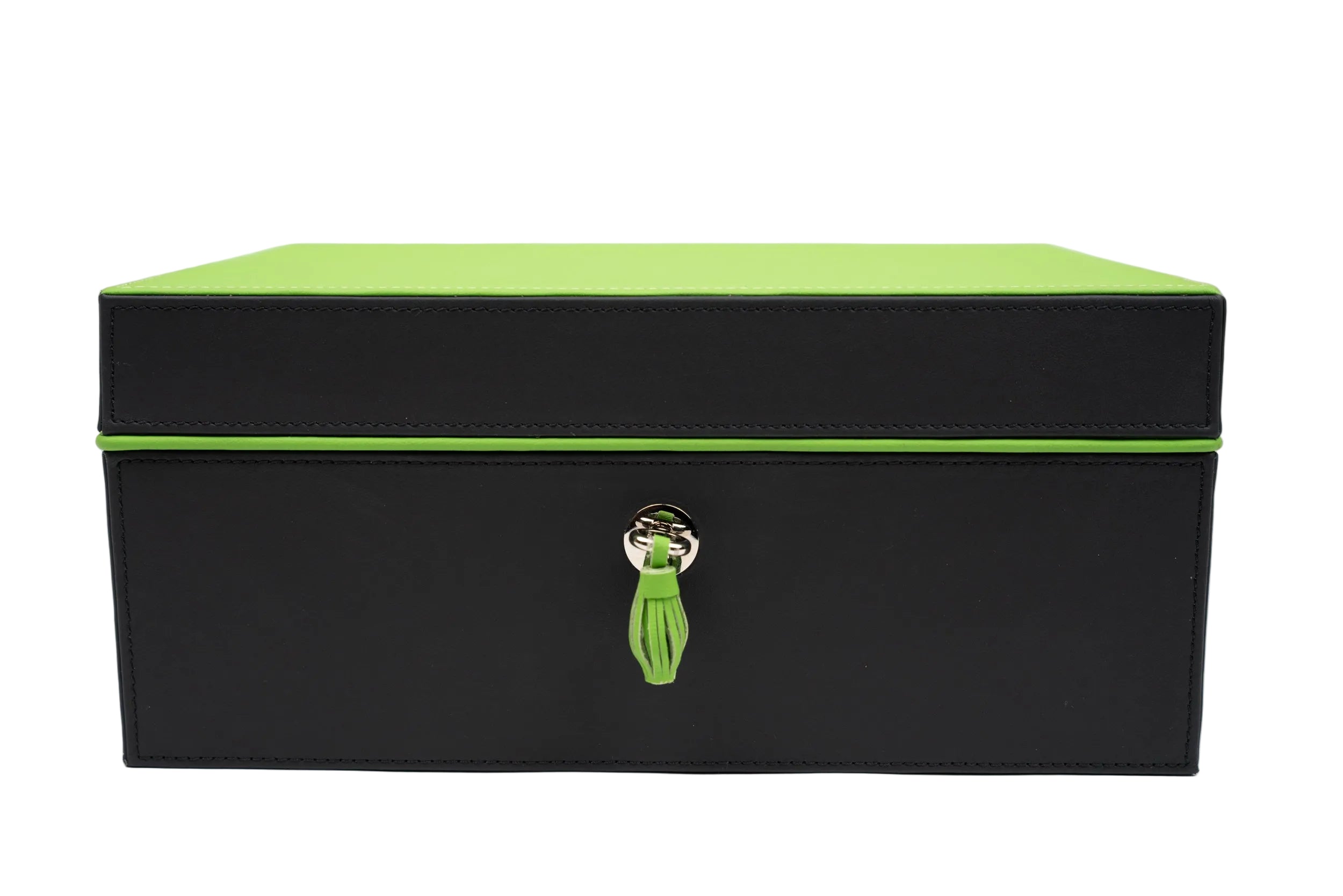 Brizard & Co – “Airflow” Cigar Humidor (30/40 Count) – Racing Black & Lime Green Collection