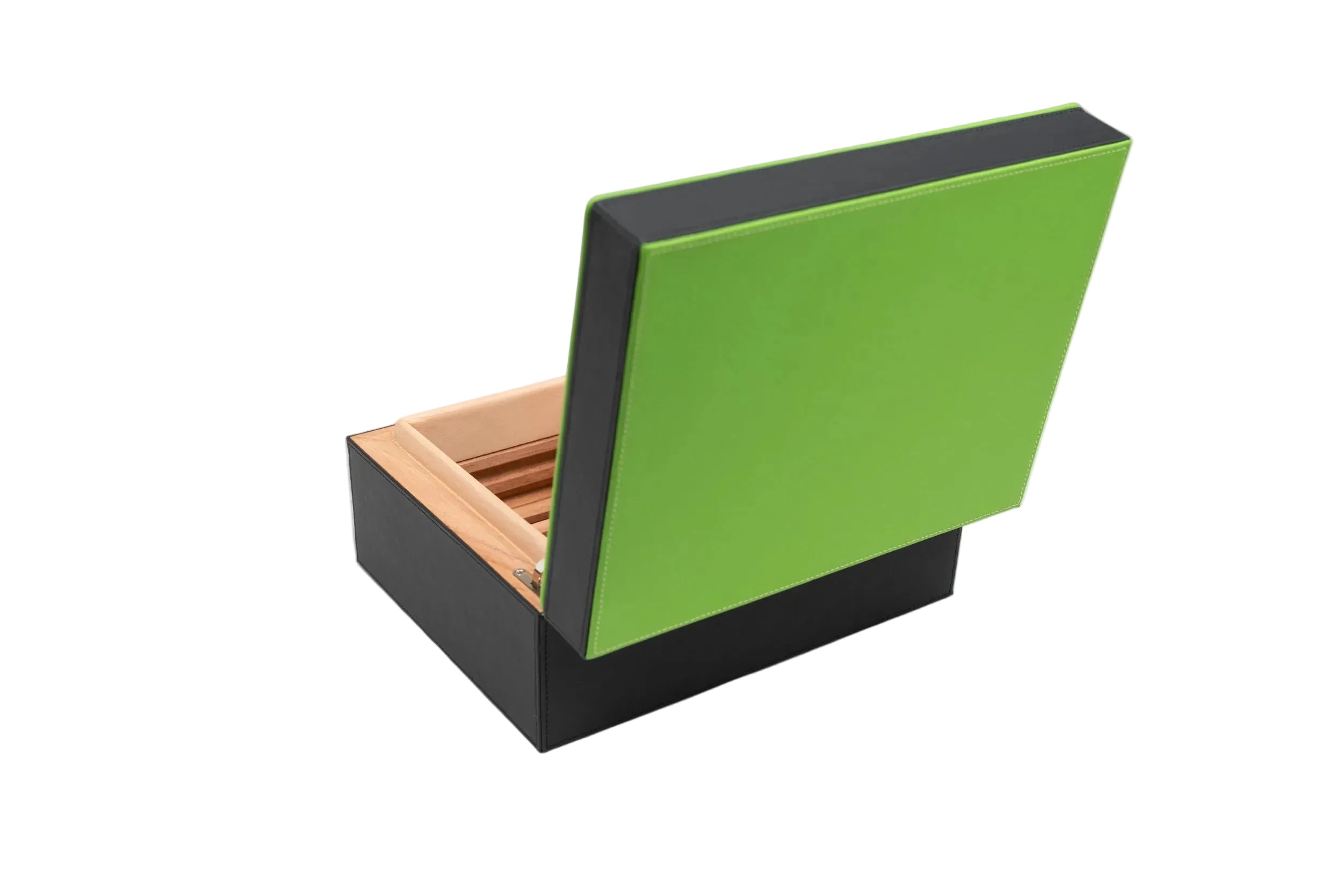 Brizard & Co – “Airflow” Cigar Humidor (30/40 Count) – Racing Black & Lime Green Collection
