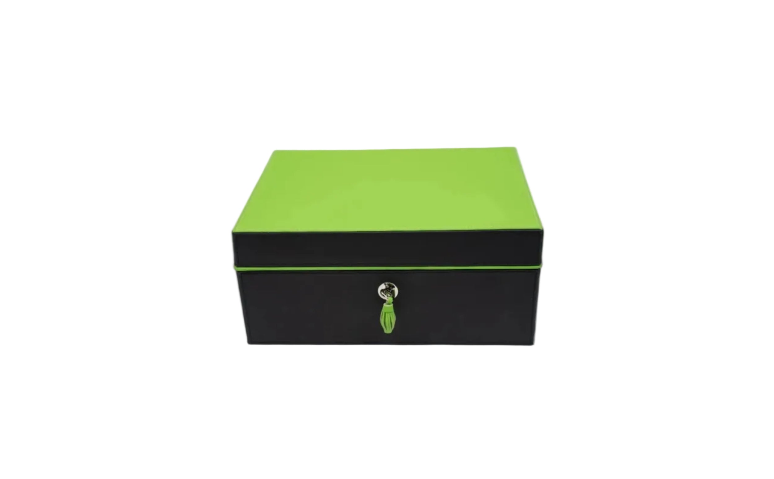 Brizard & Co – “Airflow” Cigar Humidor (30/40 Count) – Racing Black & Lime Green Collection