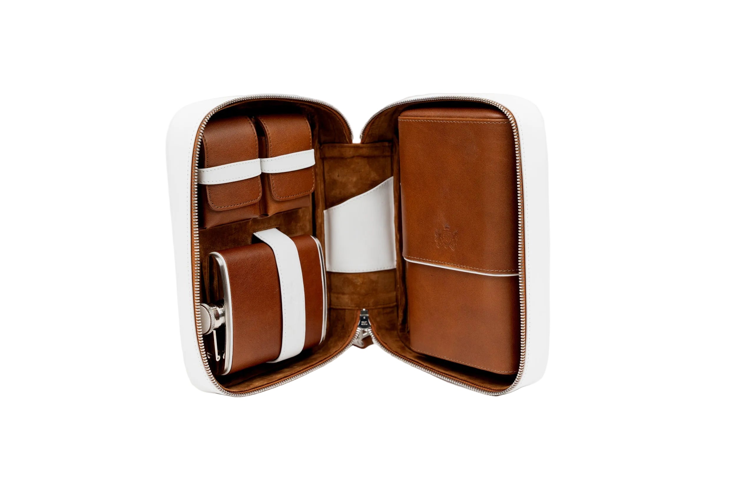 Brizard & Co – Havana Traveler - Whisky Calf Leather & White Collection