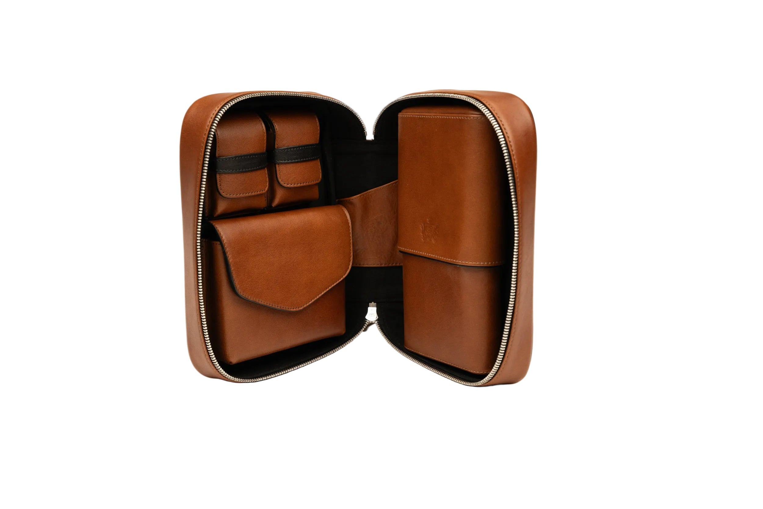 Brizard & Co – Havana Traveler - Whisky Calf Leather & Black Collection – 2 Options