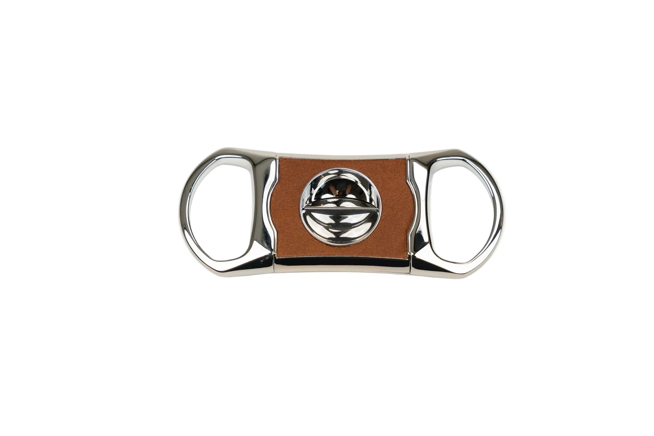 Brizard & Co – The “V” Cutter - Whisky Calf Leather & White