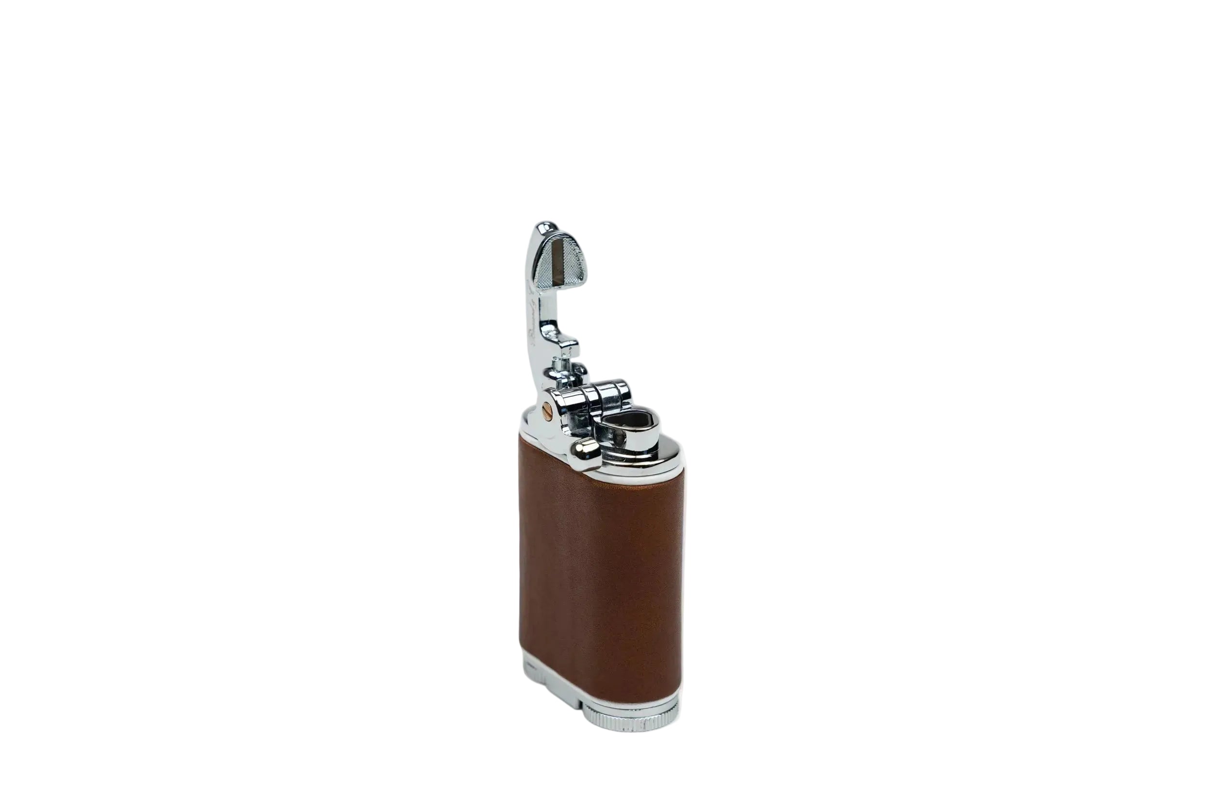 Brizard & Co – Gatsby Table Lighter - Whisky Calf Leather & Black