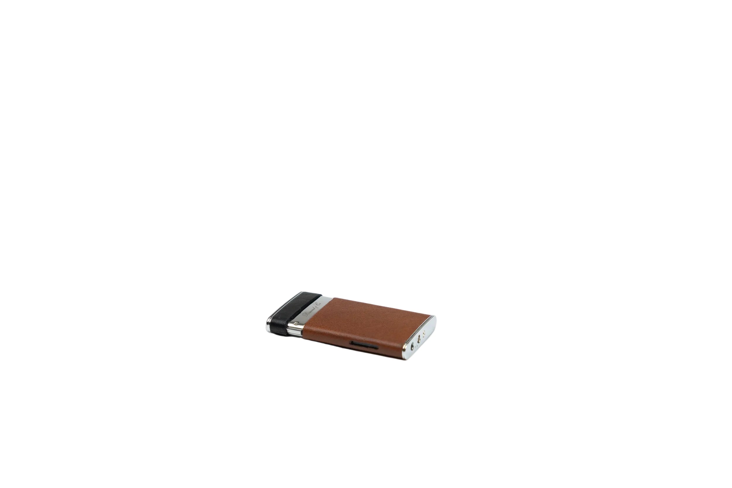 Brizard & Co – Sottile Premium Lighter - Whisky Calf Leather & Black Collection