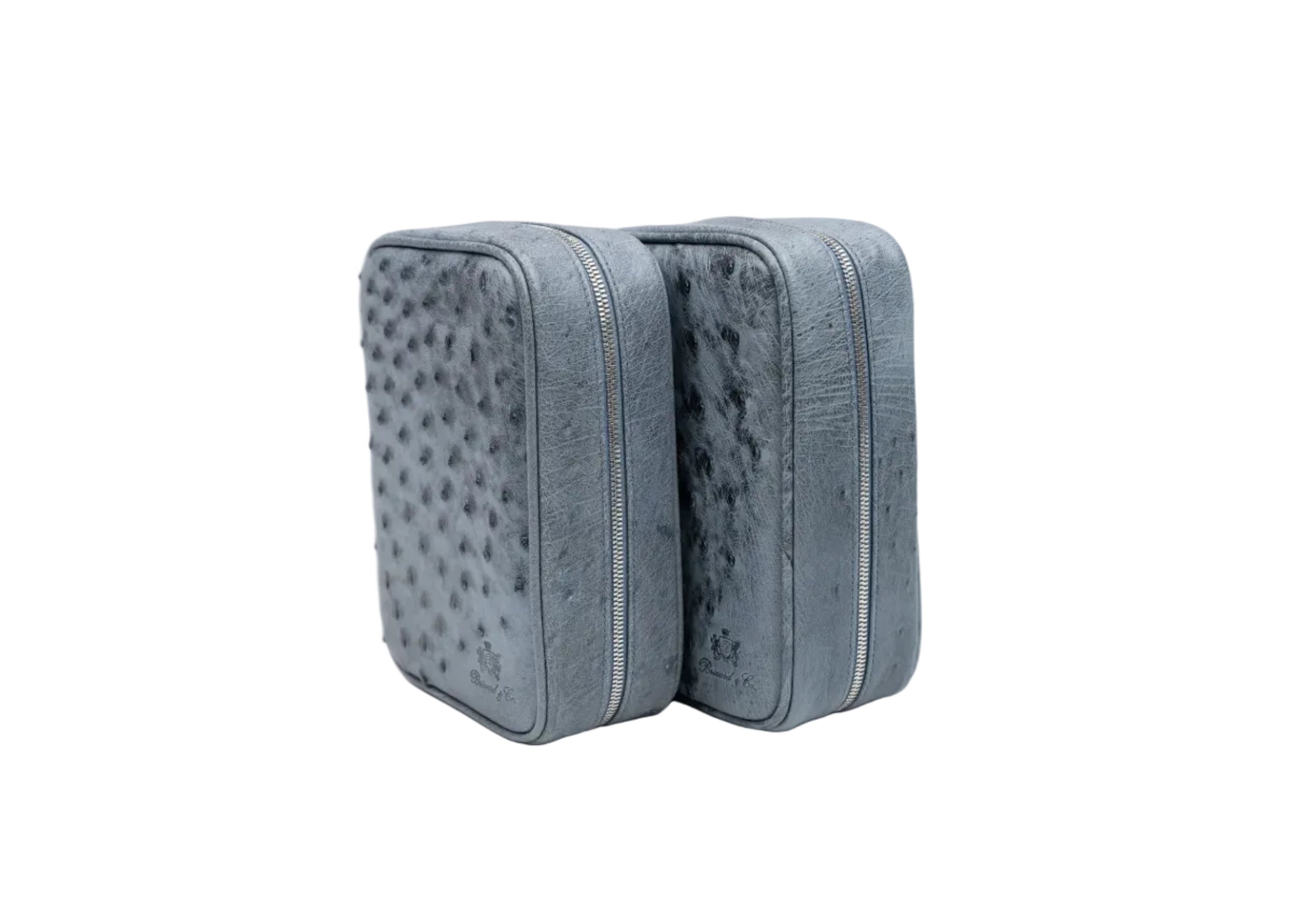 Brizard and Co - Havana Traveler - Genuine Ostrich Bruciato Denim