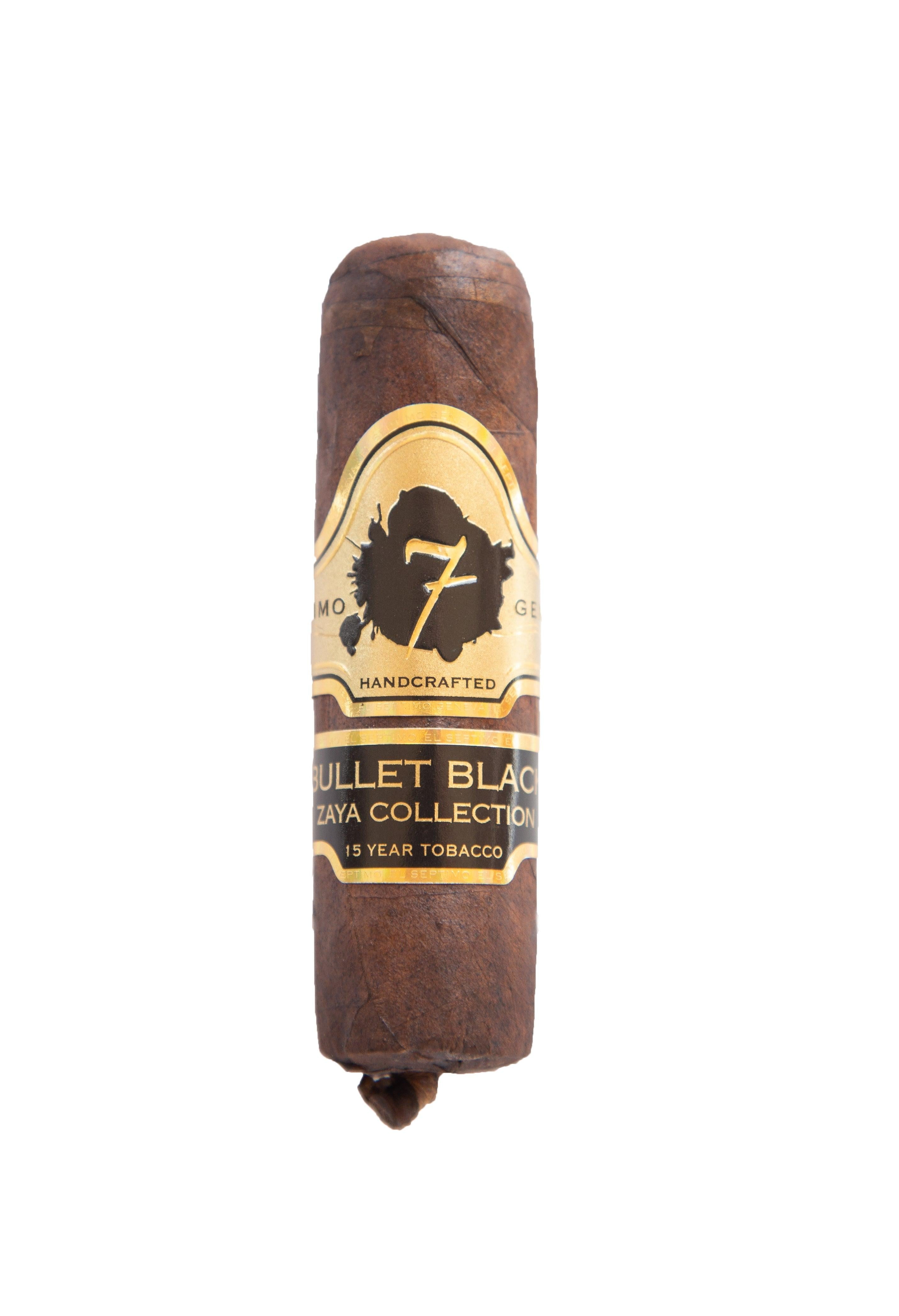 handcrafted bullet black cigar with gold and black label