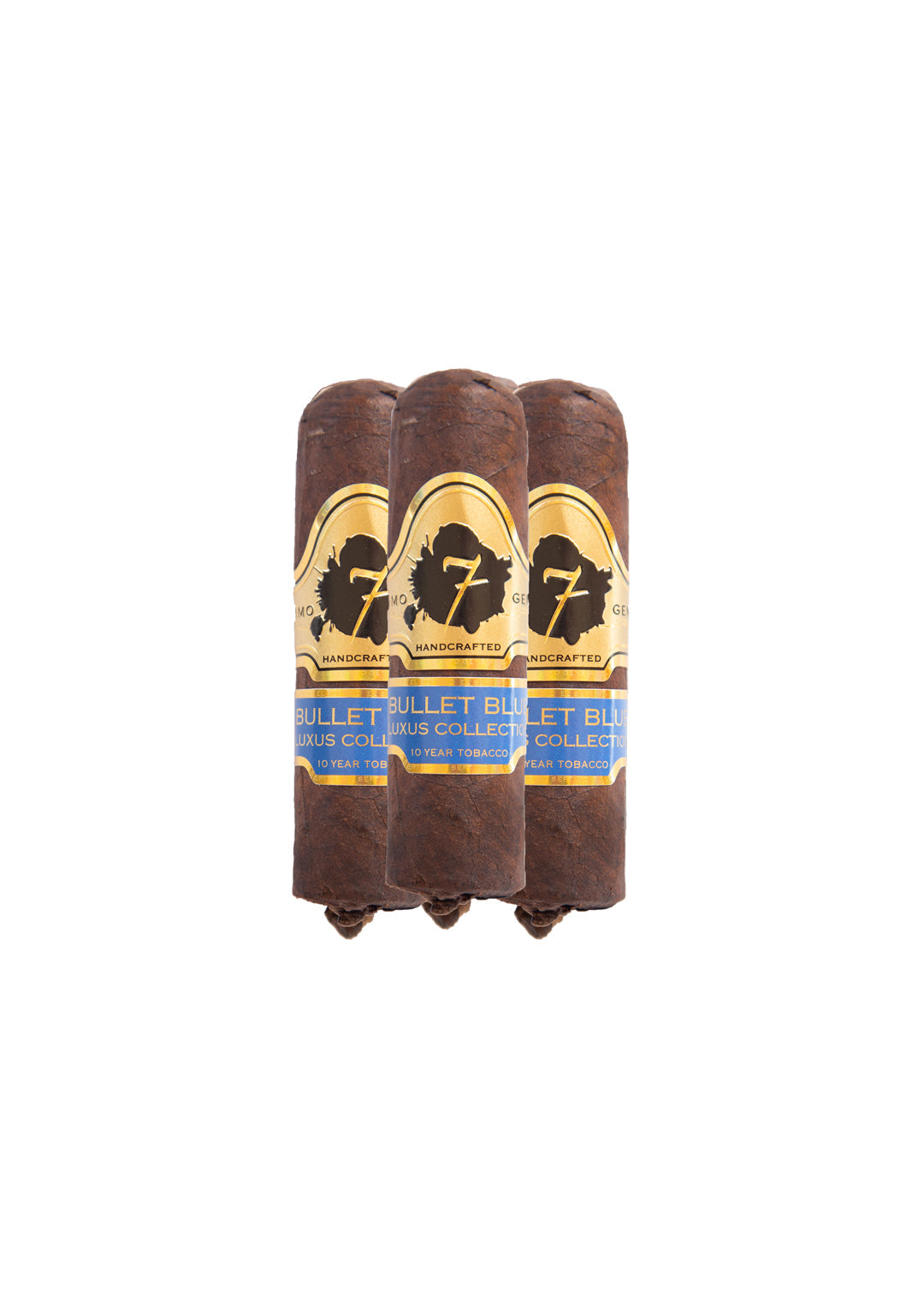 Three El Septimo Bullet Blue cigars