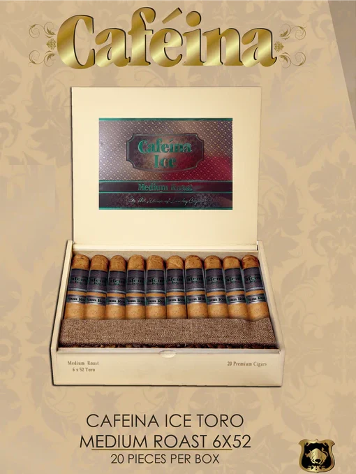 box of 20 cafeina ice toro cigars