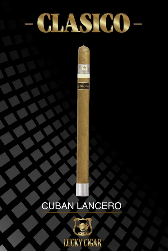 Lucky Cigar - Classico - 7 1/4 x 38 Cuban Lancero