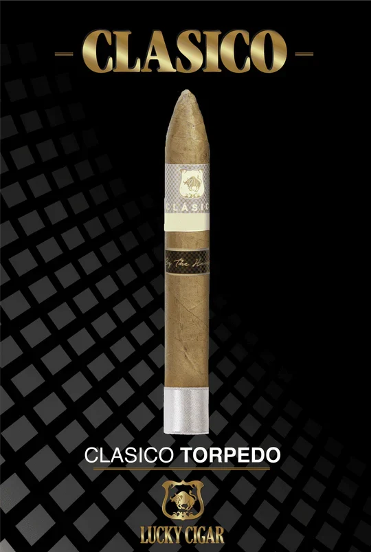 Lucky Cigar - Classico - 6" x 52 Torpedo